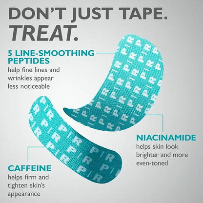 ✨Biancat® Peptide Face & Eye Tape🌙 | Smooths Forehead Lines, 11 Lines, Crow’s Feet & Under-Eye Puffiness | Infused with Peptides, Niacinamide & Caffeine | Overnight Anti-Aging Wrinkle Tape for Face & Eyes