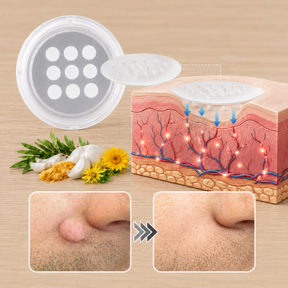 ✨Biancat® 2-in-1 Microneedle & Hydrocolloid Patch🍀| Removes Raised Moles, Acne, Flat Warts & Skin Tags | Helps Improve Wrinkles, Scars & Blemishes | Invisible Patches for Face & Body