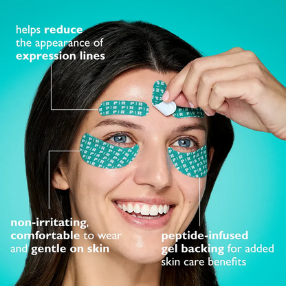 ✨Biancat® Peptide Face & Eye Tape🌙 | Smooths Forehead Lines, 11 Lines, Crow’s Feet & Under-Eye Puffiness | Infused with Peptides, Niacinamide & Caffeine | Overnight Anti-Aging Wrinkle Tape for Face & Eyes