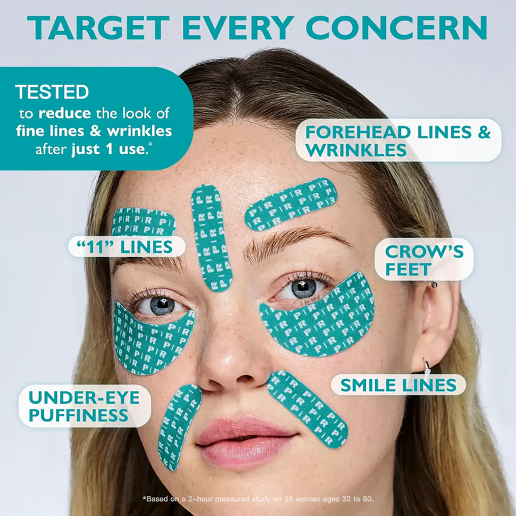 ✨Biancat® Peptide Face & Eye Tape🌙 | Smooths Forehead Lines, 11 Lines, Crow’s Feet & Under-Eye Puffiness | Infused with Peptides, Niacinamide & Caffeine | Overnight Anti-Aging Wrinkle Tape for Face & Eyes