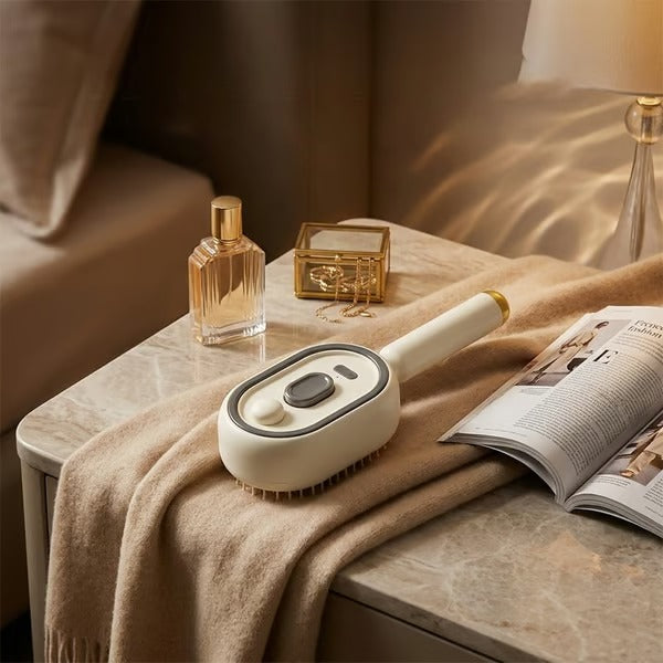 ✨ Essential Oil Mist Comb, Anti-Tangle Electric Massage Brush