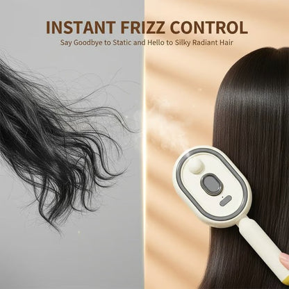✨ Essential Oil Mist Comb, Anti-Tangle Electric Massage Brush